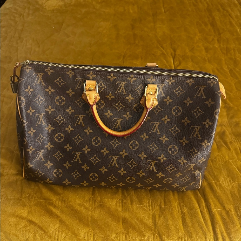Louis Vuitton Brown and Tan Monogram Tote 40